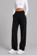 Спортивные штаны женские однотонные, цвет черный, 257R650 - фото № 1