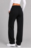Спортивные штаны женские однотонные, цвет черный, 257R650 - фото № 3
