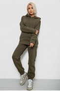 Спортивный костюм женский на флисе, цвет хаки, 247R2012 - фото № 2