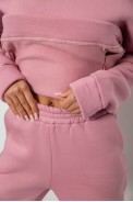 Спортивный костюм женский на флисе, цвет пудровый, 247R2012 - фото № 5