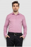 Рубашка мужская однотонная с принтом, цвет пудровый, 186R2114 - фото № 0