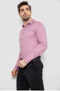 Рубашка мужская однотонная с принтом, цвет пудровый, 186R2114 - фото № 2