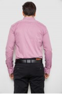 Рубашка мужская однотонная с принтом, цвет пудровый, 186R2114 - фото № 3