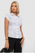 Сорочка класична в смужку  -уцінка, колір білий, 230R667-1-U-55 - фото № 2