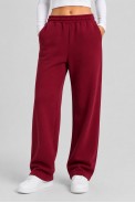 Спортивные штаны женские однотонные, цвет бордовый, 257R650 - фото № 0