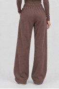 Спортивные штаны женские однотонные, цвет коричневый, 257R650 - фото № 3