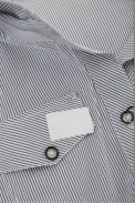 Рубашка классическая в полоску  -уценка, цвет светло-серый, 230R667-U-92 оптом - фото № 5