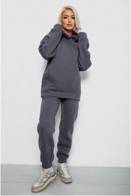 Спортивний костюм жіночий на флісі, колір сірий, 247R2012