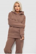 Спортивный костюм женский на флисе, цвет мокко, 247R2012 - фото № 1