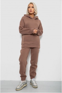 Спортивный костюм женский на флисе, цвет мокко, 247R2012