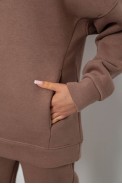 Спортивный костюм женский на флисе, цвет мокко, 247R2012 - фото № 4