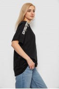 Футболка женская с принтом, цвет черный, 244R4021 - фото № 2