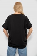 Футболка женская с принтом, цвет черный, 244R4021 - фото № 3