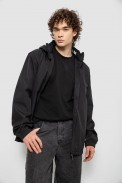 Ветровка мужская с принтом  -уценка, цвет черный, 214R601-1-U-4 - фото № 1