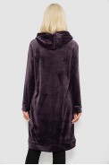 Туника женская однотонная велюровая, цвет чернильный, 257R338 - фото № 3