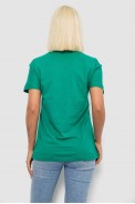 Футболка женская с принтом, цвет зеленый, 244R4022 - фото № 3