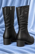 Сапоги женские зимние на меху, цвет черный, 243R12006 - фото № 3