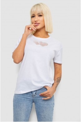 Футболка женская с принтом, цвет белый, 244R2802