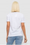 Футболка женская с принтом, цвет белый, 244R2802 - фото № 3