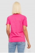 Футболка женская с принтом, цвет розовый, 244R2802 - фото № 3