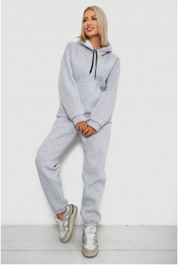 Спортивний костюм жіночий на флісі  -уцінка, колір сірий, 238R5726-U-5