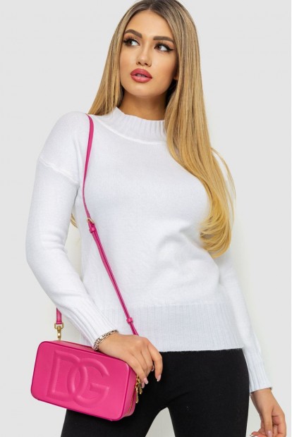 Кофта жіноча однотонна  -уцінка, колір білий, 244R2028-U-1