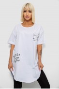 Футболка женская с принтом, цвет белый, 244R2416 - фото № 0