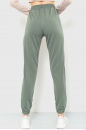 Спорт штаны женские двухнитка, цвет оливковый, 102R292 - фото № 3