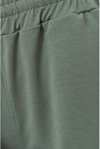Купить Спорт штаны женские двухнитка, цвет оливковый, 102R292 - Фото №5