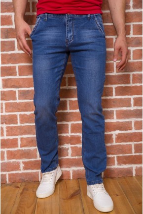Прямі чоловічі сині джинси 129R7395-4