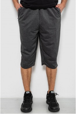 Шорты мужские однотонные, цвет темно-серый, 244R6742