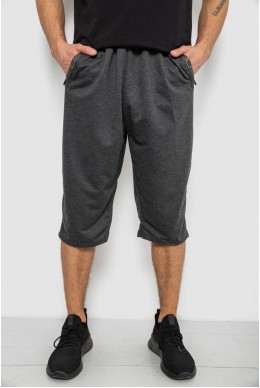 Шорти чоловічі однотонні, колір темно-сірий, 244R6742