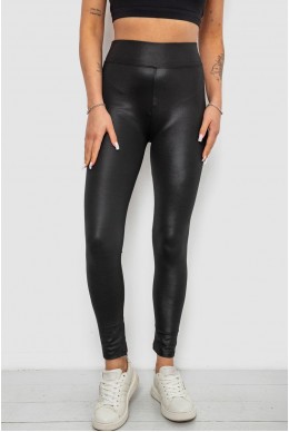 Лосини жіночі однотонні, колір чорний, 214R930