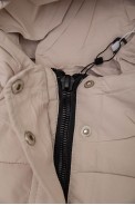 Куртка жіноча демісезонна  -уцінка, колір світло-бежевий, 207R004-U-2 - фото № 7