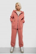 Спортивный костюм женский на флисе, цвет пудровый, 247R1058K - фото № 0