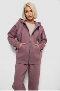 Спортивный костюм женский на флисе, цвет сливовый, 247R1058K - фото № 1