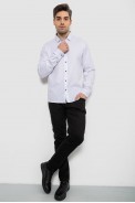 Рубашка мужская однотонная, цвет белый, 186R6917-1 - фото № 1