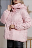 Куртка женская демисезонная, цвет светло-розовый, 207R001 - фото № 3