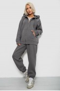 Спортивный костюм женский на флисе, цвет серый, 247R1058K оптом - фото № 2