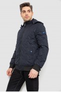 Куртка мужская демисезонная с капюшоном, цвет синий, 244RL-9882AL - фото № 2