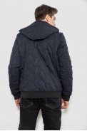 Куртка мужская демисезонная с капюшоном, цвет синий, 244RL-9882AL - фото № 3