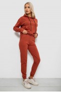 Спортивний костюм жіночий двонитка  -уцінка, колір теракотовий, 214R1419-002-U-16 - фото № 2