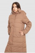 Куртка женская удлиненная  -уценка, цвет бежевый, 207R006-U-5 - фото № 2