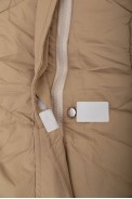 Куртка женская двусторонняя зимняя  -уценка, цвет бежевый, 244R24115-U-3 - фото № 12