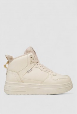 Кросівки жіночі зимові на хутрі, колір бежевий, 248RBB13