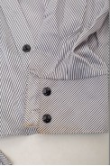 Сорочка класична в смужку  -уцінка, колір біло-чорний, 230R66-1-U-83 - фото № 5