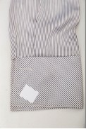 Сорочка класична в смужку  -уцінка, колір біло-чорний, 230R66-1-U-85 - фото № 5