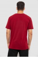 Футболка мужская с принтом, цвет бордовый, 244R1020 - фото № 3