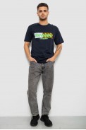 Футболка мужская с принтом, цвет синий, 244R1020 - фото № 1