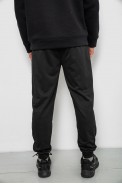 Спортивные штаны мужские однотонные, цвет черный, 244R41736 - фото № 3